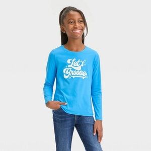 Girls' Long Sleeve Cat & Jack‚ Bright Blue Sz 10/12 NWT